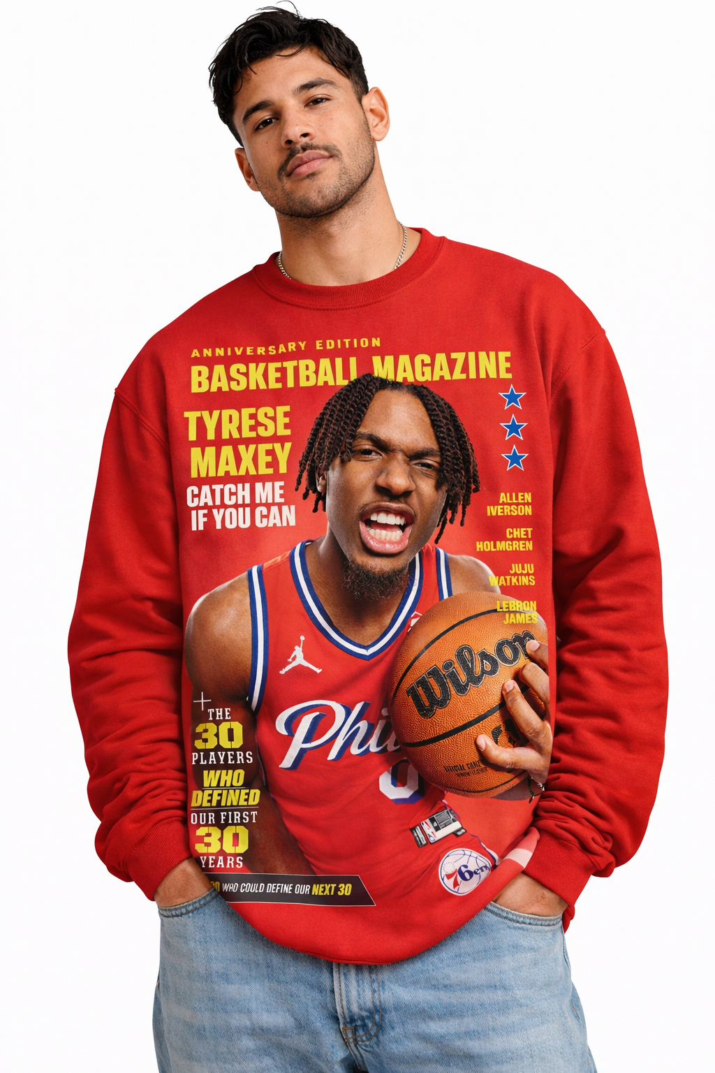 T Maxey SLAM Graphic Sweatshirt